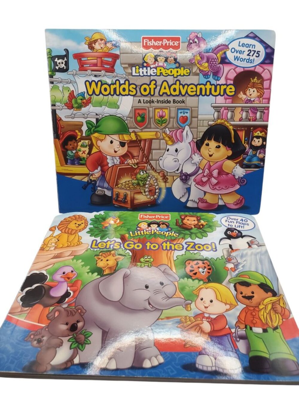 Fisher-Price Little People Lift-The-Flap Board Books Set Of 4 Educational Storie